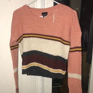 slightly cropped vintage sweater